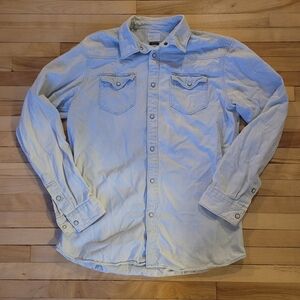 Men's Selected Homme Indigo Slim Fit Button-Down Shirt